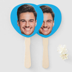 Abanico Face On Hand Personalizado Bachelorette Party Bl