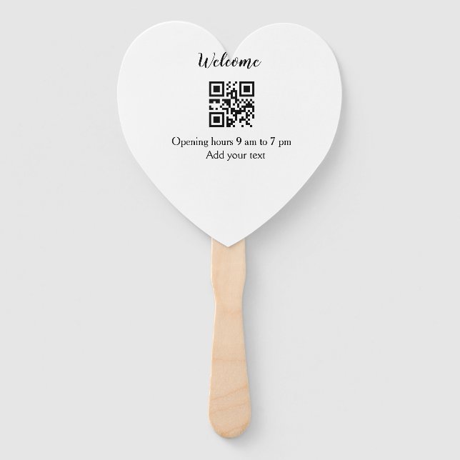 Abanico Fácil bienvenida abriendo código de barras de bien (Anverso)