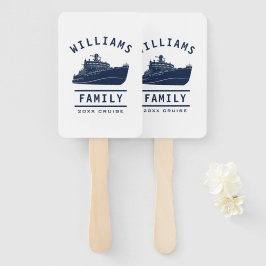 Abanico Familia divertida Reunión vacaciones verano barco