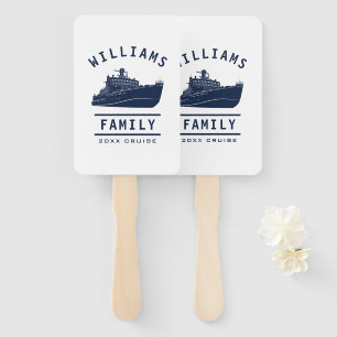 Abanico Familia divertida Reunión vacaciones verano barco