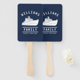 Abanico Familia divertida Reunión vacaciones verano crucer