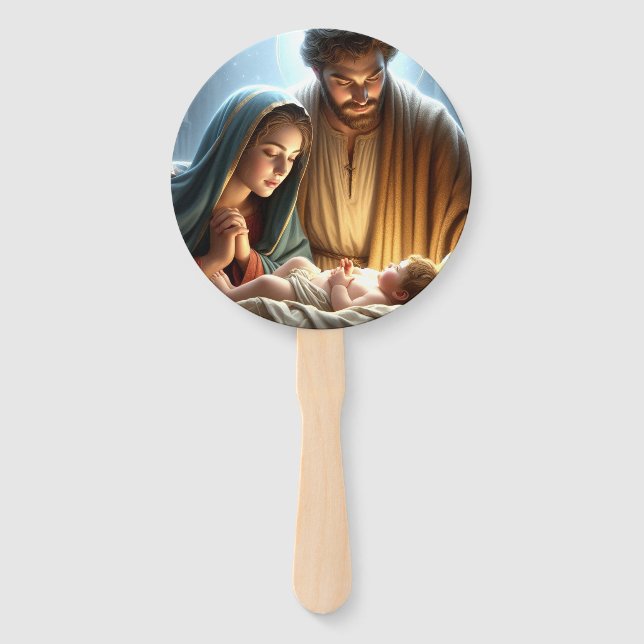 Abanico Familia Santa navidad (Anverso)