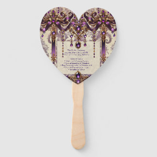 Abanico Fan de Ceremonia | Programa de Boda Wisteria Masqu