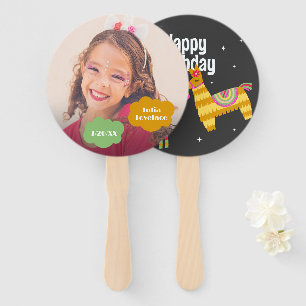 Abanico Fan de la mano de cumpleaños personalizado de la f