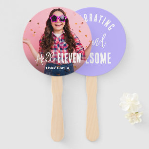 Abanico Fan de la mano de cumpleaños personalizado de la f