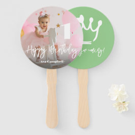 Abanico Fan de la mano de cumpleaños personalizado de la f