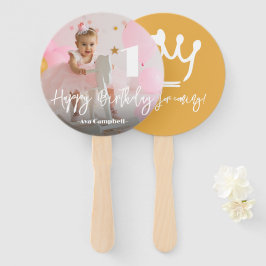 Abanico Fan de la mano de cumpleaños personalizado de la f