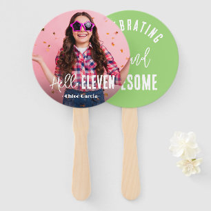 Abanico Fan de la mano de cumpleaños personalizado de la f