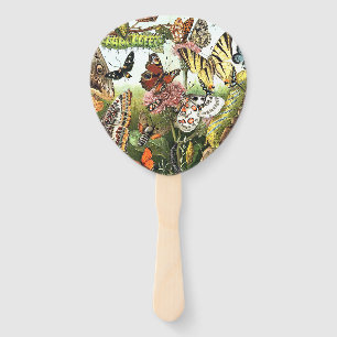 Abanico Fan de la mano de la fauna de la polilla de los