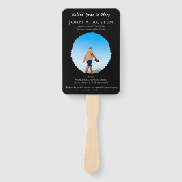 Abanico Fan funeral personalizado - Celebración de la vida