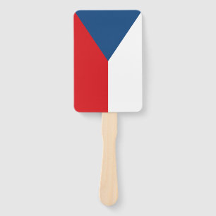 Abanico Fanático con bandera de la República Checa