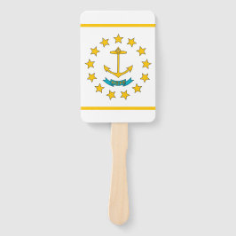 Abanico Fanático con bandera de Rhode Island, EE.UU.