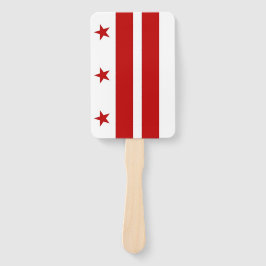 Abanico Fanático con bandera de Washington DC, EE.UU.