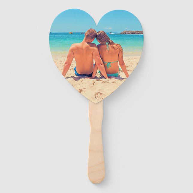 Abanico Fanático de foto personalizado con tus fotos favor (Reverso)