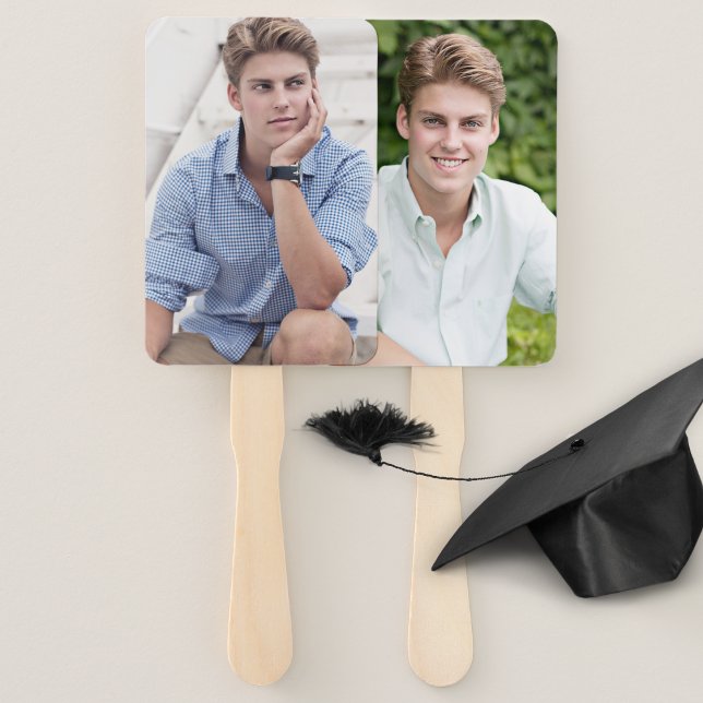 Abanico Fanático de Graduación Graduado Dos Fotos Grandes (Subido por el creador)