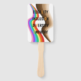 Abanico Fanático de mano de empatía de igualdad de inclusi