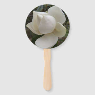 Abanico Fanático del programa de boda con flor de magnolia