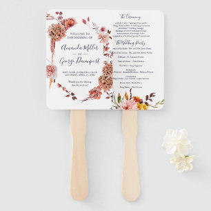 Abanico Fanático del programa de bodas BOHO Floral