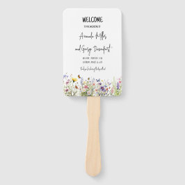 Abanico Fanático del programa de bodas de Flores Silvestre