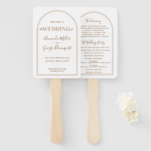 Abanico Fanático del programa de bodas de terracota BOHO A