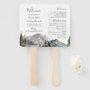 Abanico Fanático del programa de bodas forestales en las o