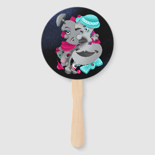 Abanico Fanático surrealista de verano del rompecabezas