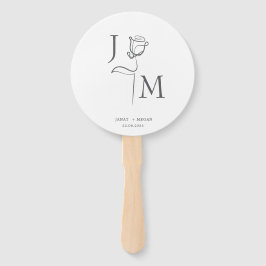 Abanico Fanáticos de la boda elegante | Favoritos de boda