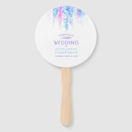 Abanico Fanáticos del programa en cascada de flores azules