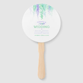 Abanico Fanáticos del programa en cascada de flores verdes