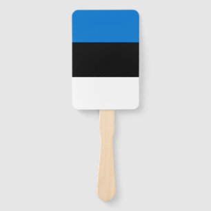 Abanico Fanáticos patrióticos con bandera de Estonia
