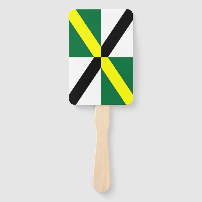 Abanico Fanáticos patrióticos con bandera de Monterey (Anverso)