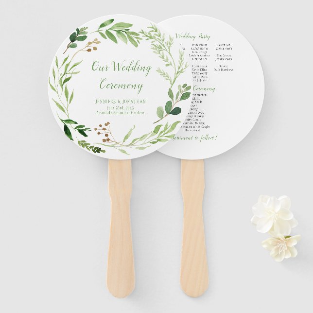 Abanico Fans de Botanam Dream ROUND (Anverso y reverso)