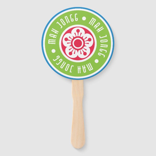 Abanico Fans del Logo de Mah Jongg (Anverso)