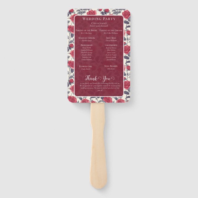 Abanico Fans del programa Cute Rosa (Reverso)