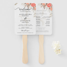 Abanico Fans del programa de boda moderna con foto