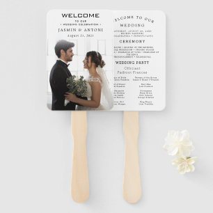Abanico Fans del programa de boda moderna con foto