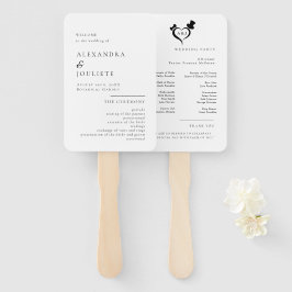 Abanico Fans del programa de boda moderna con foto