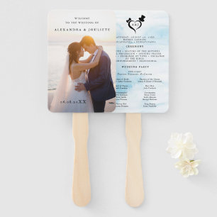 Abanico Fans del programa de boda moderna con foto