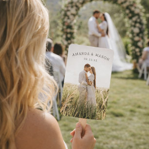 Abanico Fans del programa de boda moderna con foto
