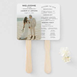 Abanico Fans del programa de boda moderna con foto