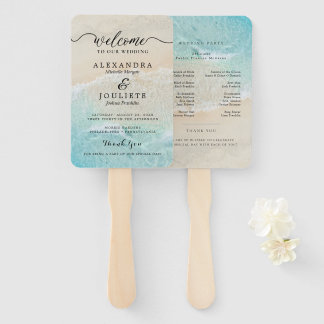 Abanico Fans del programa de boda moderna con foto