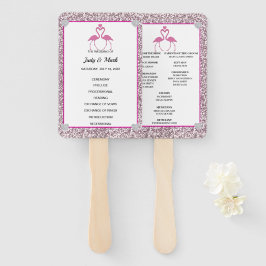 Abanico Fans del programa Flamingo Purpurina Flamingo Wedd