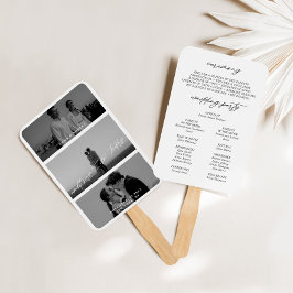 Abanico Fans del programa Minimal Modern 3 Photo Wedding