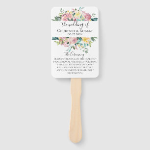 Abanico Fans del programa Pastel Floral Bouquet Wedquet We