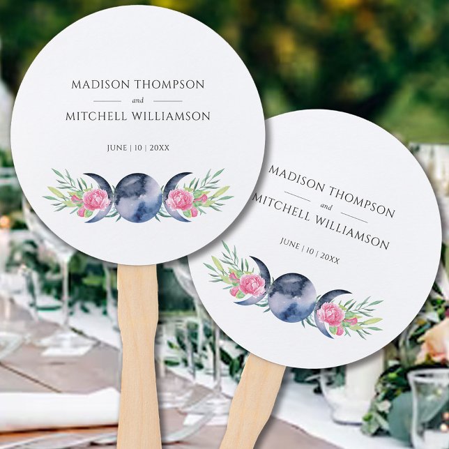 Abanico Fase lunar Roses rosas rosas Boda metafísico flora (Subido por el creador)