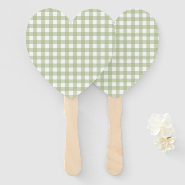 Abanico Faye y Lauren Gingham (Anverso y reverso)