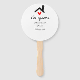 Abanico Felicitaciones a la inauguración de nuevos inmuebl