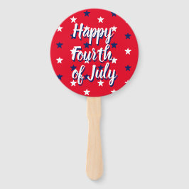 Abanico Feliz cuarto de julio de diversión de las estrella