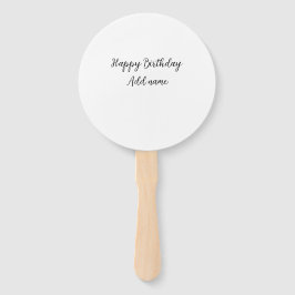 Abanico Feliz cumpleaños agregar el título simple