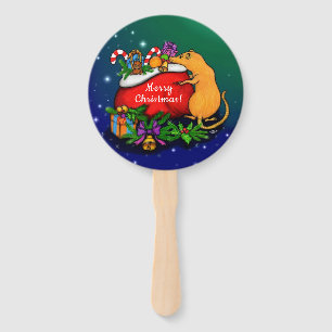Abanico Feliz Navidad con el príncipe rata